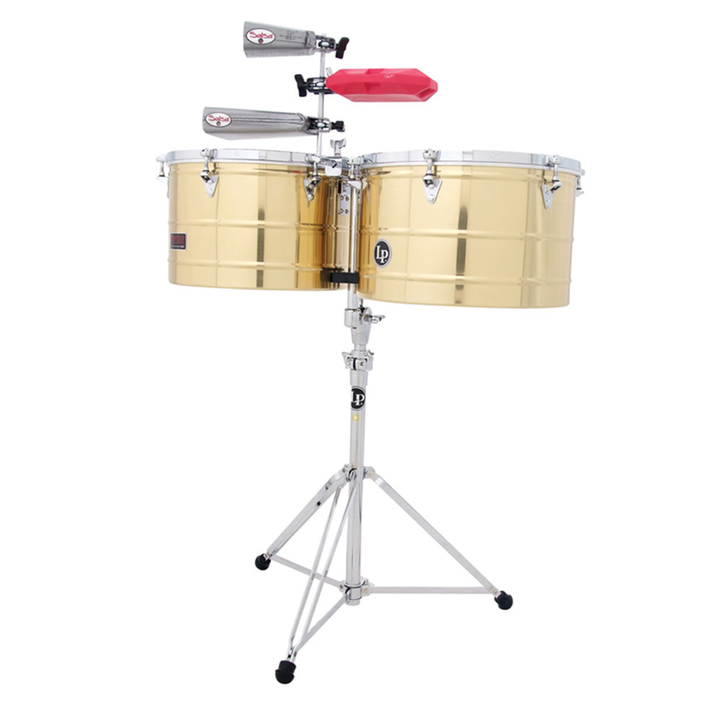 LP Latin Percussion Timbales Prestige Thunder Timbs Solid Brass LP1516-B
