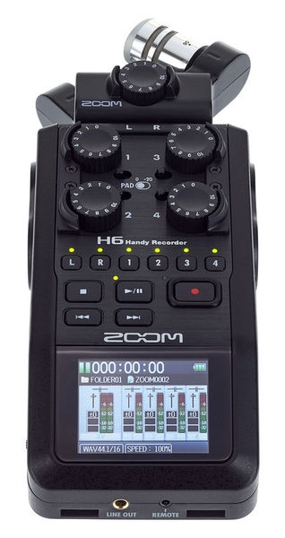 Zoom H6-BLK - registratore 6 tracce - interfaccia USB - Black