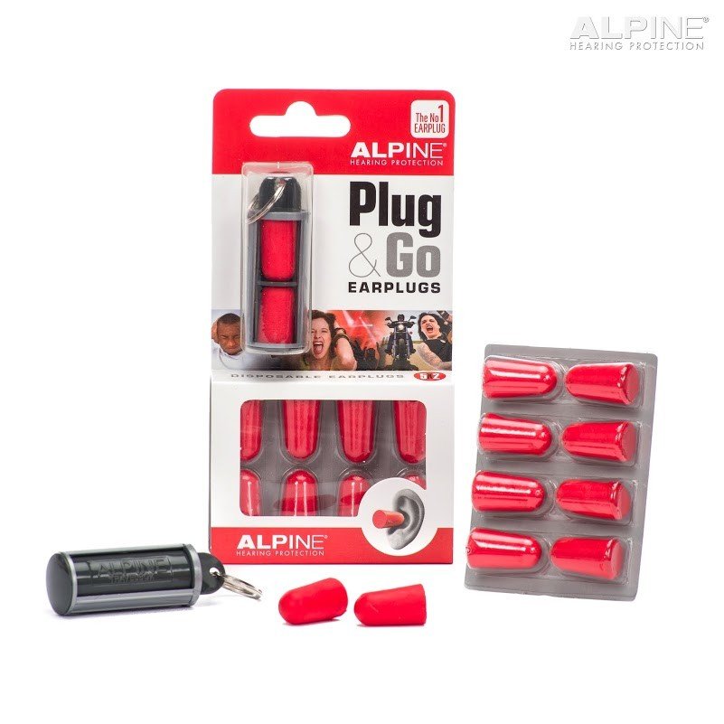 Alpine Set di 10 auricolari con travelbox PLUG&GO