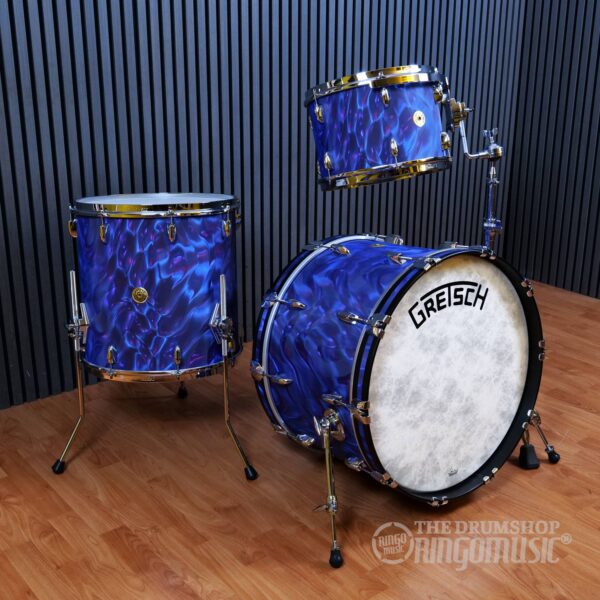 Gretsch Broadkaster Usa 22" Maple Poplar Peacock Satin Flame 3pz